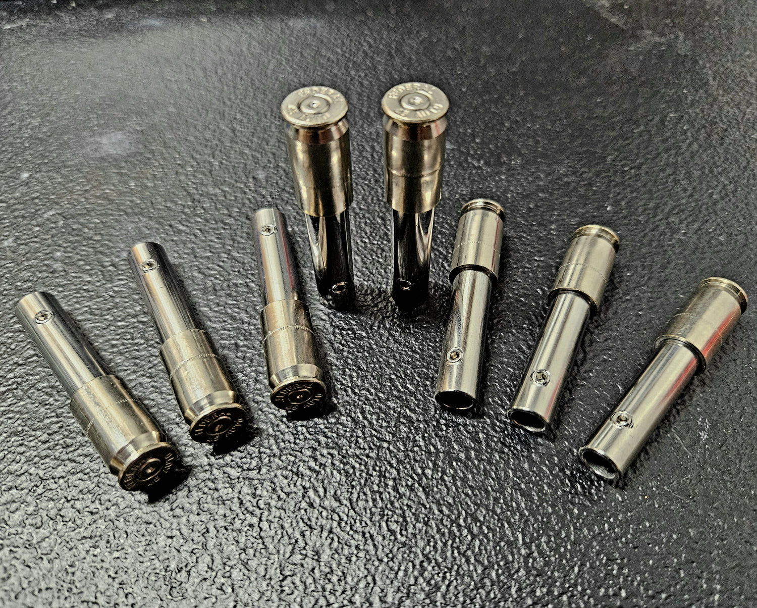 Custom 45 ACP Bullet Switchbox Knobs for 1962 Impala on hydraulics