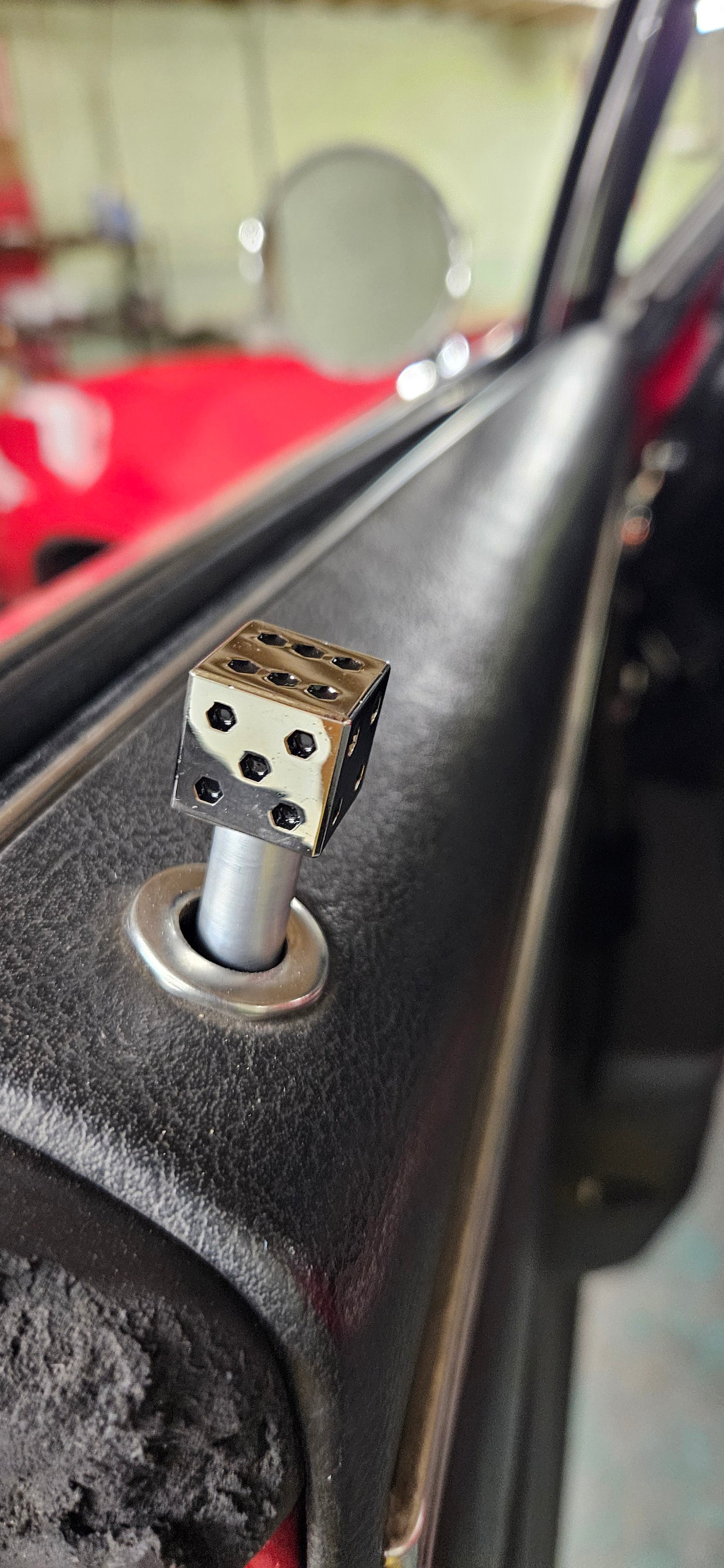 Custom Polished Dice Door Lock Knobs for 1969 Pontiac GTO