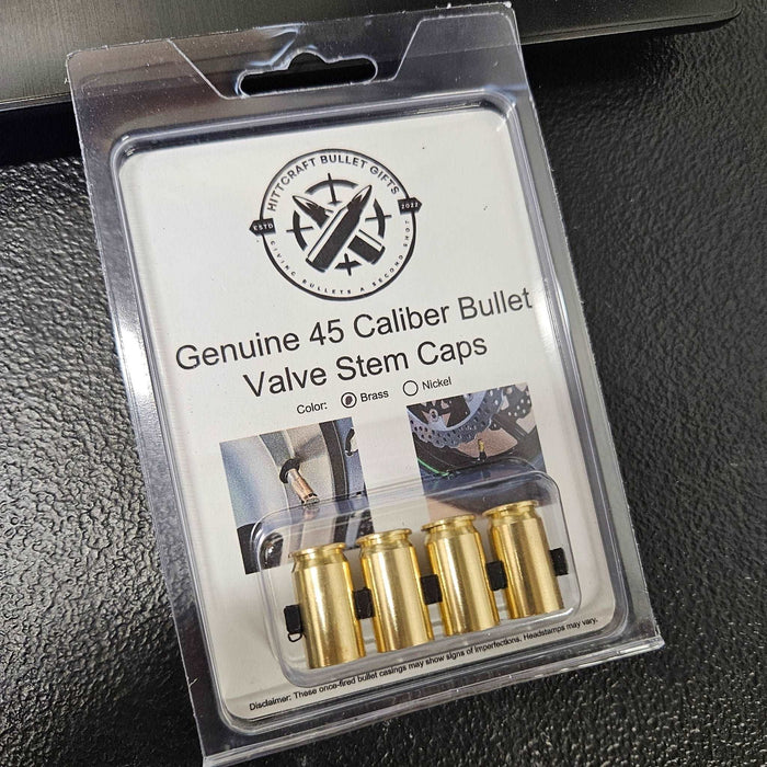 45 Caliber Brass Bullet Casing Valve Stem Caps, Car and Truck Accessories, Novelty Bullet Valve Covers, Shell Valve Cap