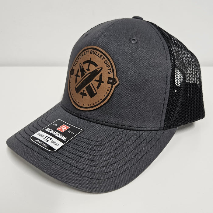 Richardson 112 Hat with Laser-Engraved Leather Hittcraft Logo