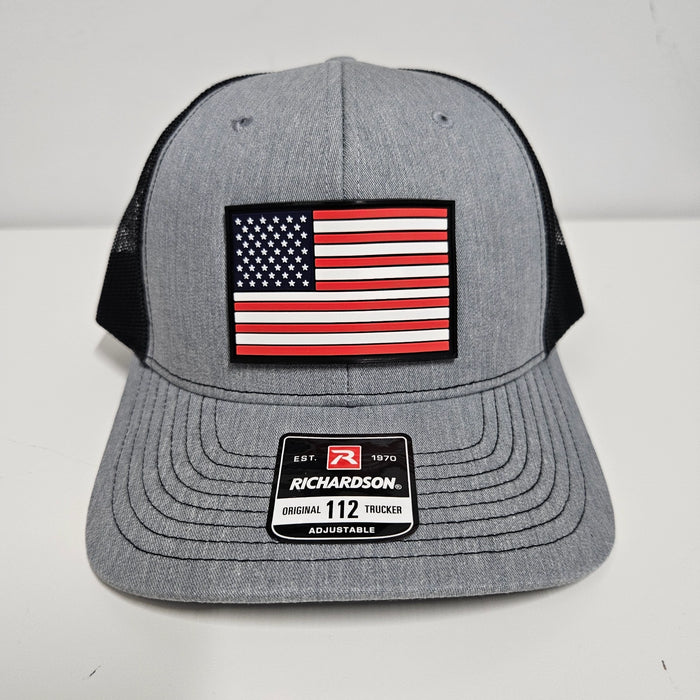 Richardson 112 Hat with PVC American Flag
