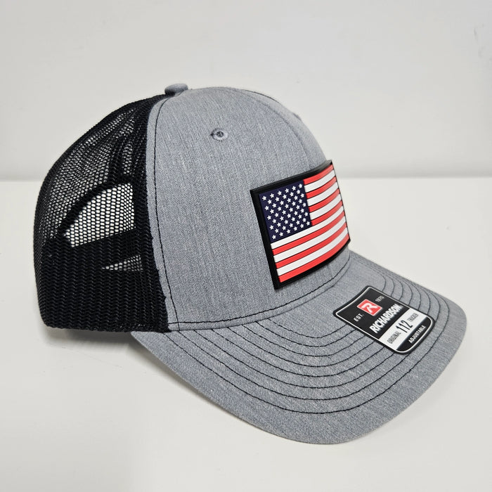 Richardson 112 Hat with PVC American Flag