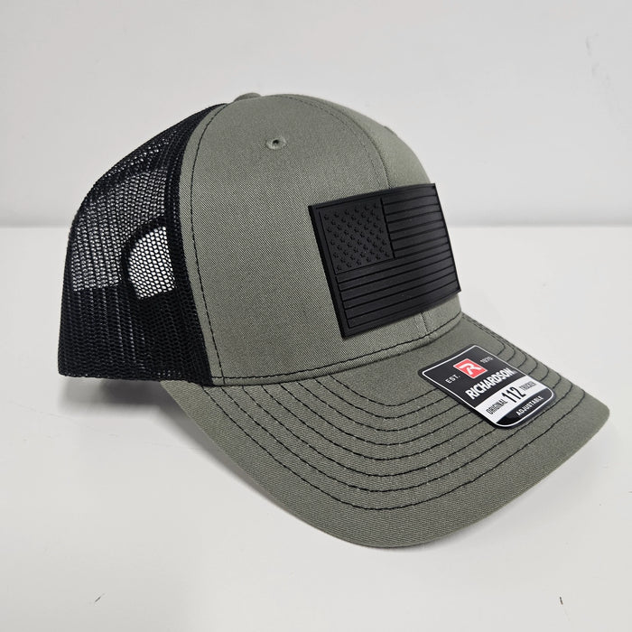 Richardson 112 Hat with PVC American Flag