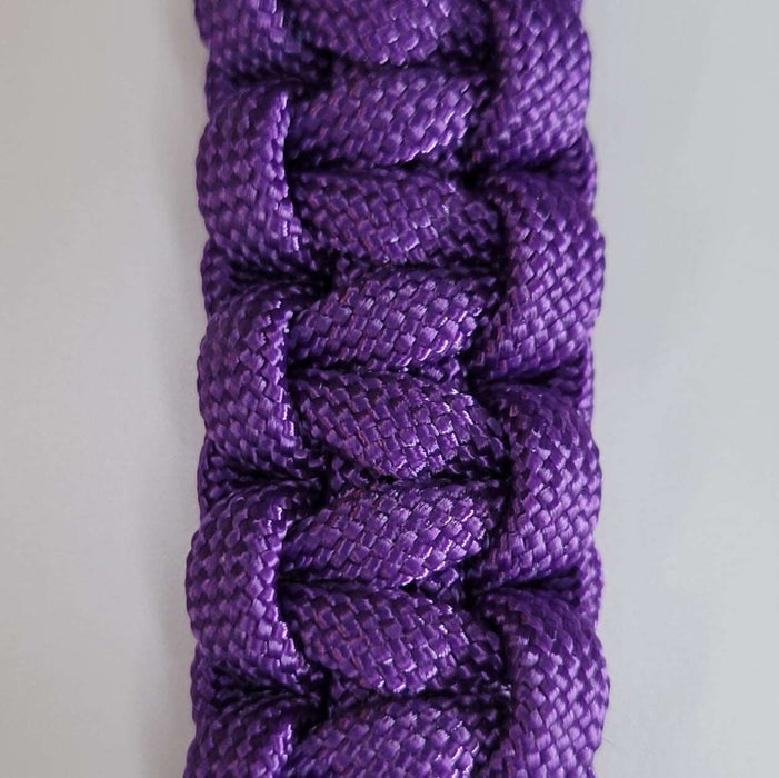 50 Caliber BMG Bullet Paracord Keychain Color Neon Purple