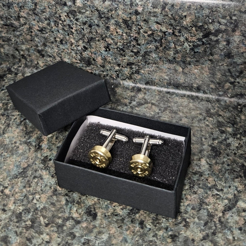 45 Caliber Bullet Casing Cufflinks - HittCraft Bullet Gifts
