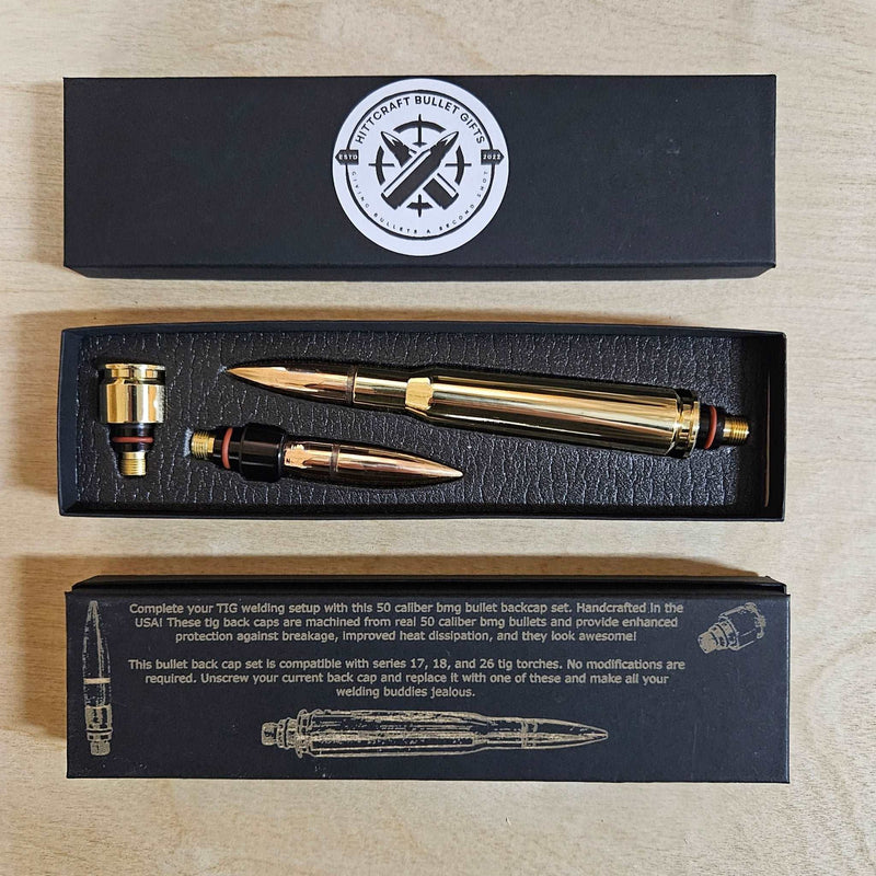 50 Cal BMG Bullet Tig Welding Back Cap Set, Welding Accessories, Tig Welding Tools, Welding Supplies, Tig Welding Gear