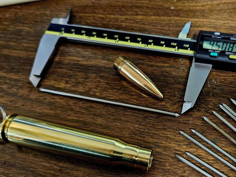 50 Cal BMG Bullet Tungsten Storage Holder, Welding Accessories, Welding Tools, Supplies, TIG Welding Gear, Keychain Gift