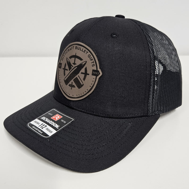 Richardson 112 Hat with Laser-Engraved Leather Hittcraft Logo