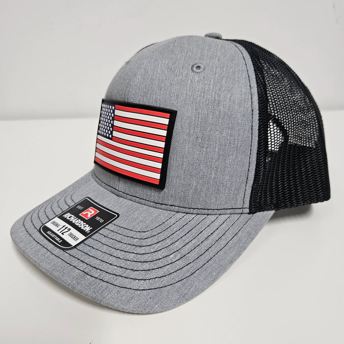 Richardson 112 Hat with PVC American Flag