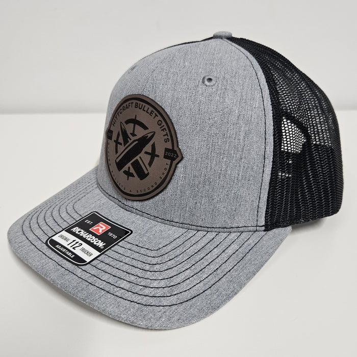 Richardson 112 Hat with Laser-Engraved Leather Hittcraft Logo