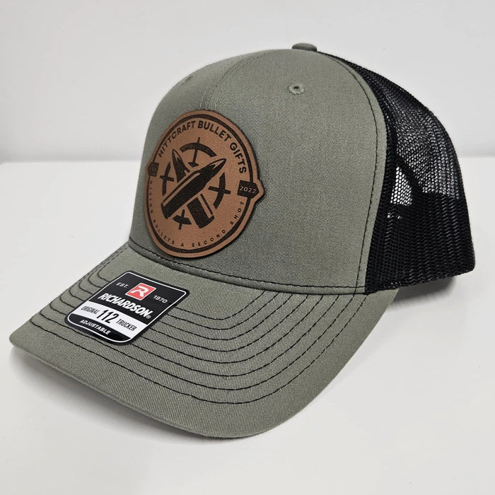 Richardson 112 Hat with Laser-Engraved Leather Hittcraft Logo