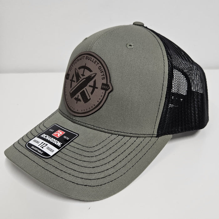 Richardson 112 Hat with Laser-Engraved Leather Hittcraft Logo