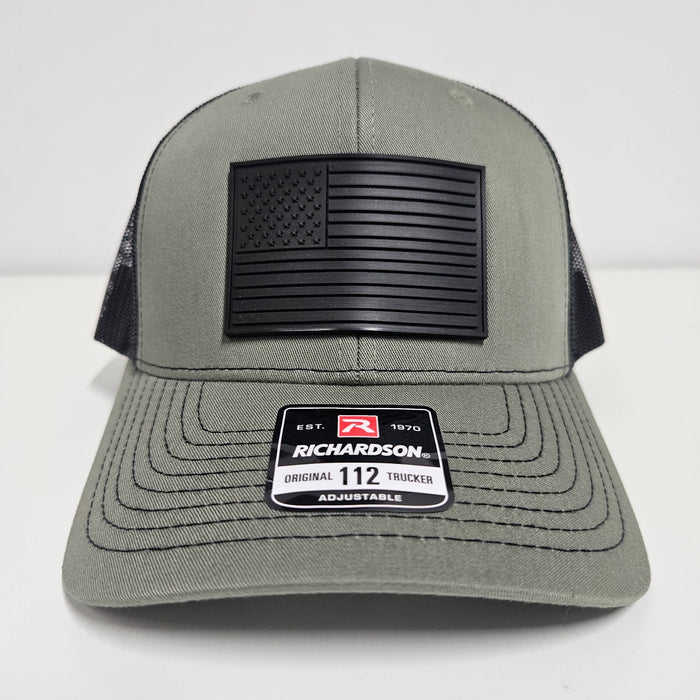 Richardson 112 Hat with PVC American Flag