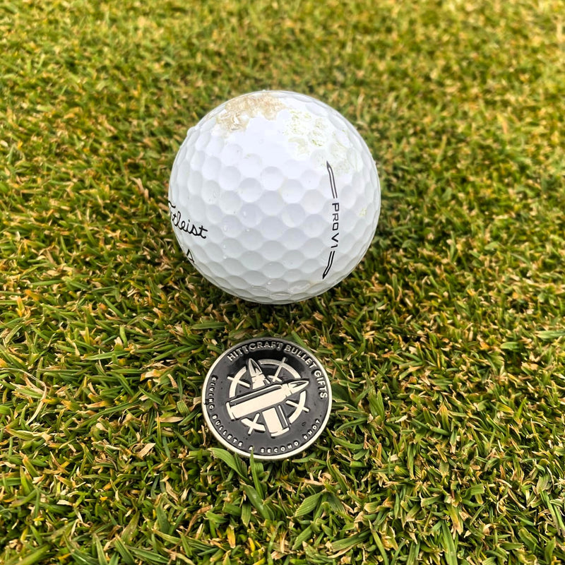 HittCraft Bullet Golf Divot Tool and Ball Marker Set