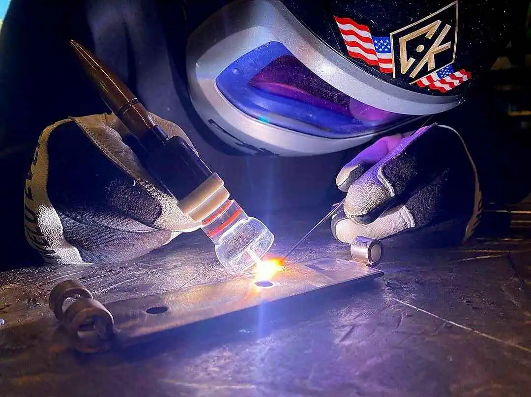 Welding with 50BMG Bullet TIG Welding Back Cap