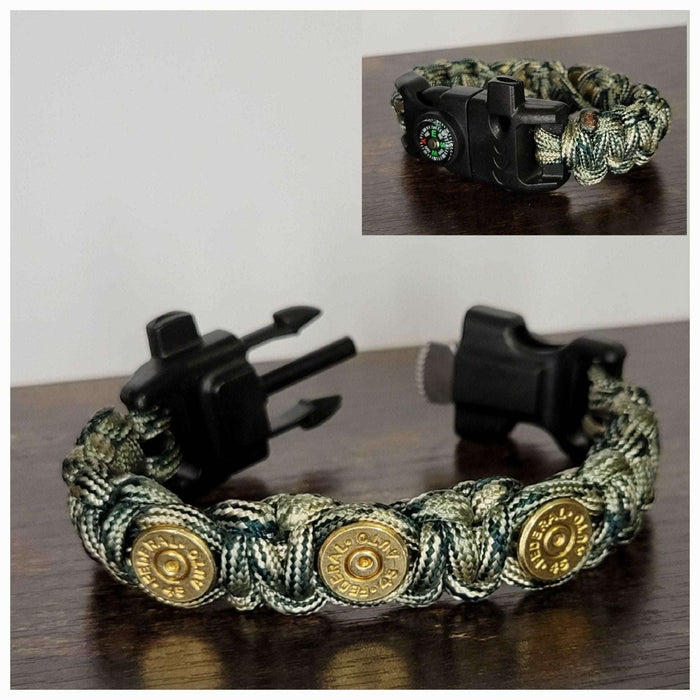 Bullet Paracord Survival Bracelet, Birthday Present for Wife, Stacking Bracelets, Camping Accessory, Emergency Tactical Bracelet - HittCraft Bullet Gifts