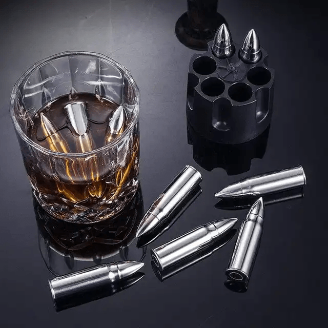 Bullet Whiskey Stone Gift Set - HittCraft Bullet Gifts