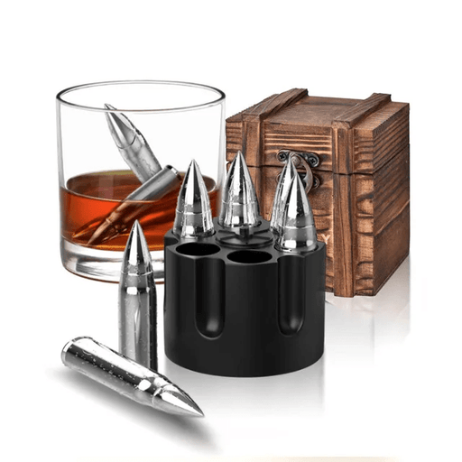 Bullet Whiskey Stone Gift Set - HittCraft Bullet Gifts