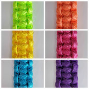 50 Caliber Bullet Paracord Keychain Neon Color Variations