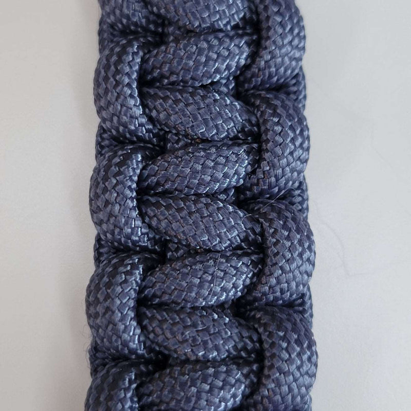 50 Caliber BMG Bullet Paracord Keychain Color Navy Blue