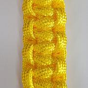 50 Caliber BMG Bullet Paracord Keychain Color Neon Yellow