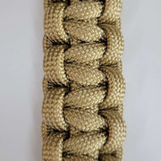 50 Caliber BMG Bullet Paracord Keychain Color Gold