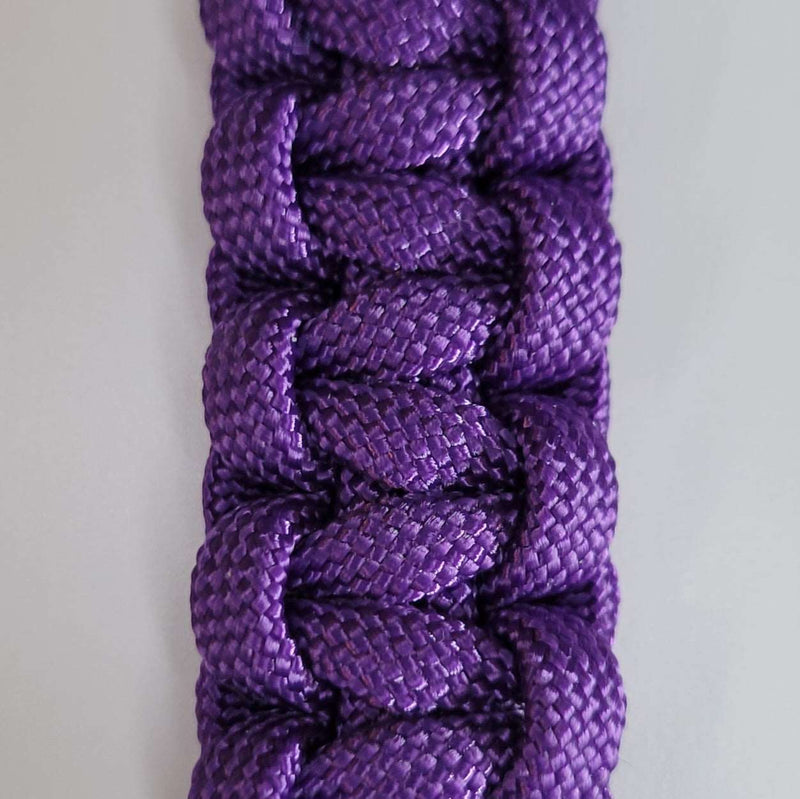 50 Caliber BMG Bullet Paracord Keychain Color Neon Purple