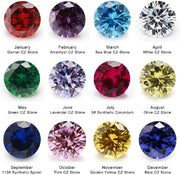 9mm Bullet Casing Stud Earrings Stone Color Variations Chart, Choose Your Birthstone Gemstone Earrings, Birthstone Jewelry Gift, Fashion Accessories for Gun Lovers - HittCraft Bullet Gifts