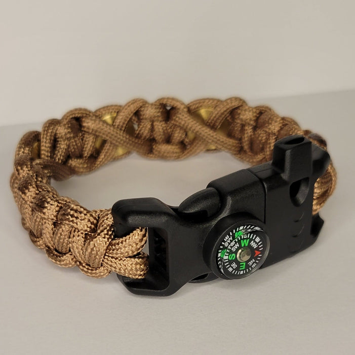 Bullet Paracord Survival Bracelet, Birthday Present for Wife, Stacking Bracelets, Camping Accessory, Emergency Tactical Bracelet - HittCraft Bullet Gifts