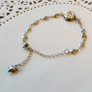 Minimalist 45 Caliber Bullet October Gemstone Bracelet, Once Fired Bullet Charm Bracelet, Birthstone Bracelet, Gift for Her, Birthstone Jewelry - HittCraft Bullet Gifts